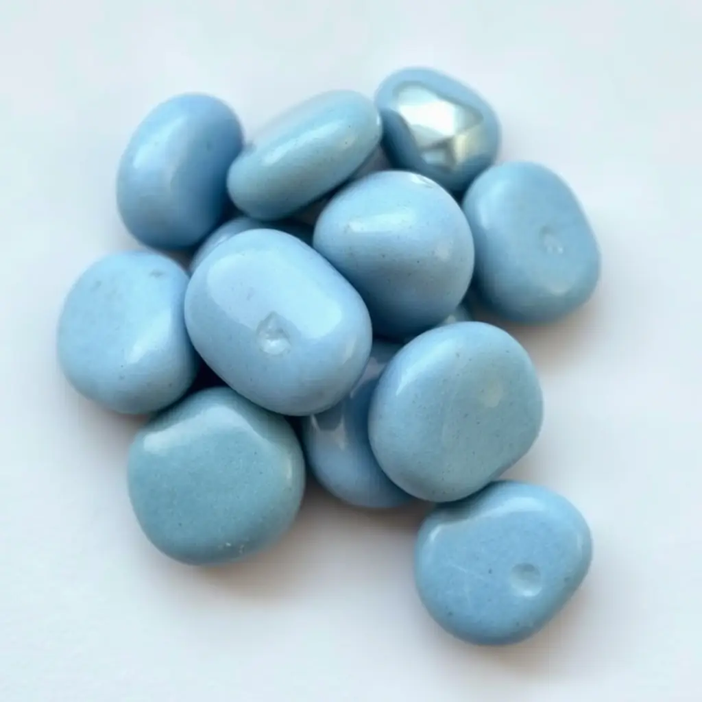 حصى ملون - أزرق