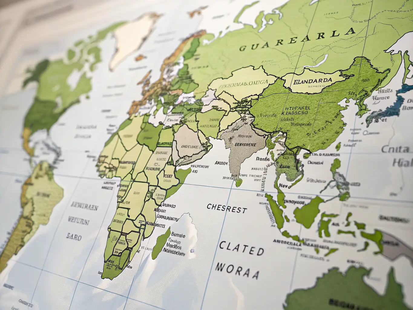A world map highlighting the countries to which Home Stones exports natural stone products, including Europe, the Gulf region, and parts of Asia.